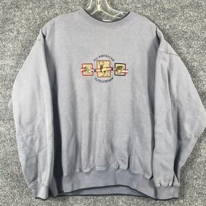 Vintage MC Sport Sweatshirt‎ Mens Large Blue All American Outdoorsman Nature 90s